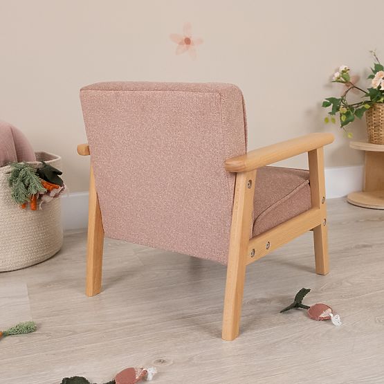 Poltroncina retrò rosa per bambini Sakura