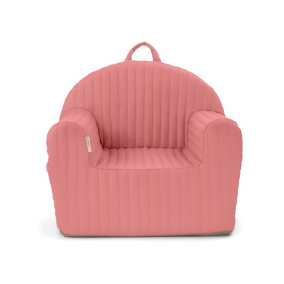 Poltroncina trapuntata a righe - rosa