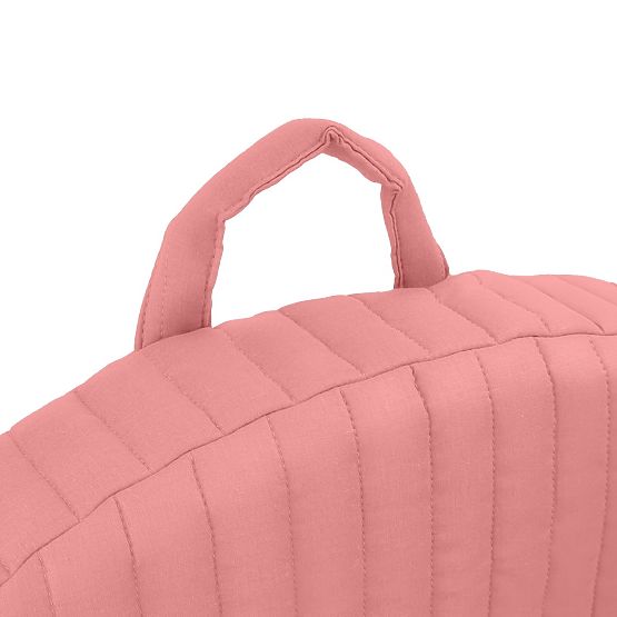 Poltroncina trapuntata a righe - rosa