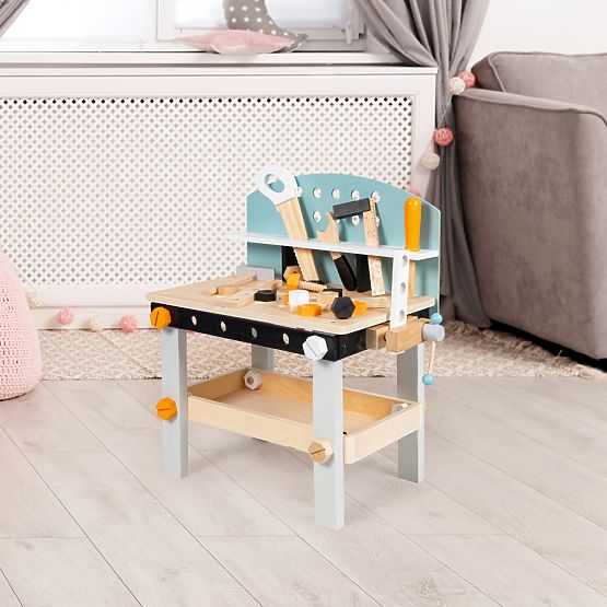 Ponk da lavoro in legno per bambini