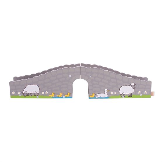 Ponte Bigjigs Rail Farm con tunnel