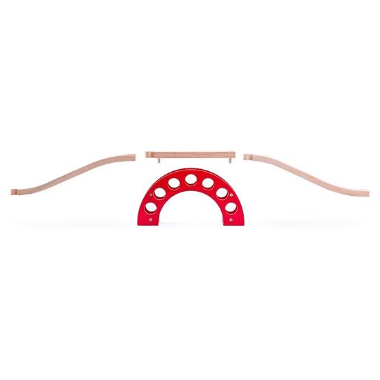 Ponte con arco rosso