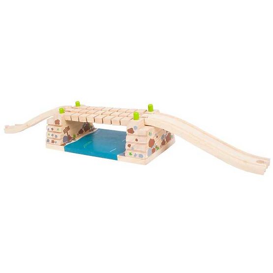 Ponte girevole Bigjigs Rail sul fiume