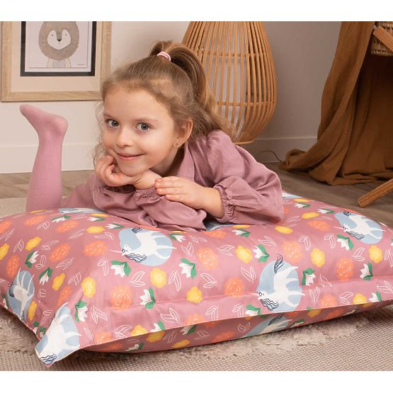 Pouf a sacco con unicorno