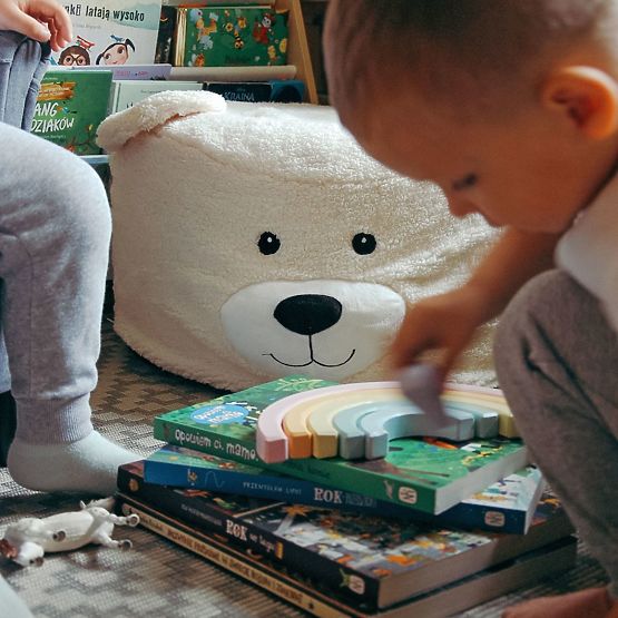 Pouf di peluche - Orso