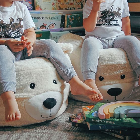 Pouf di peluche - Orso