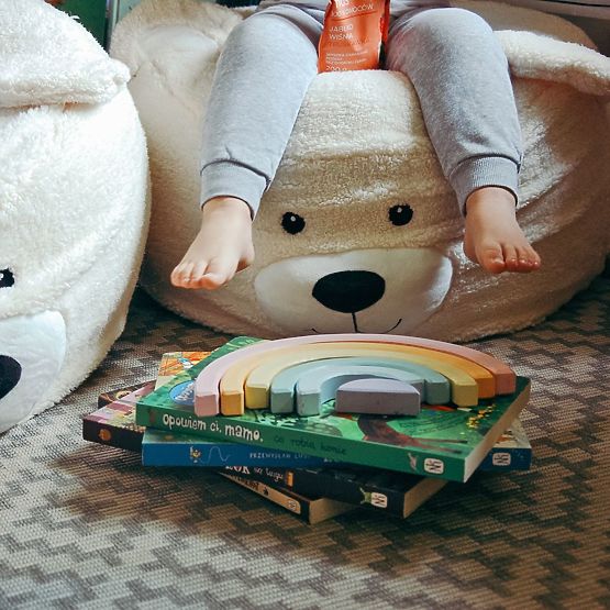 Pouf di peluche - Orso