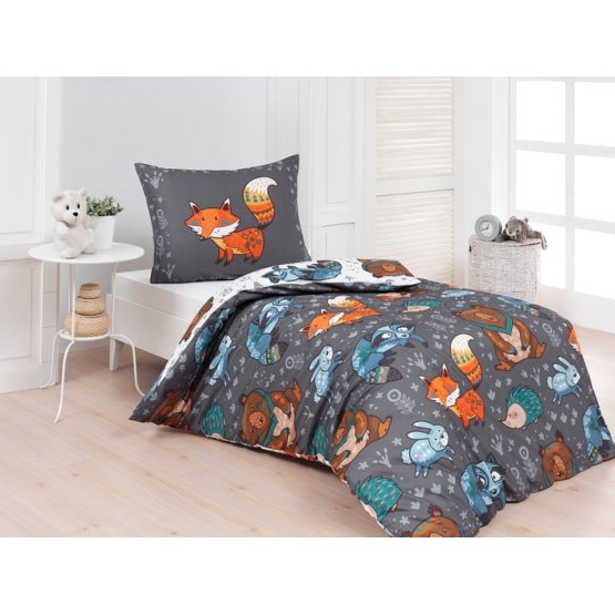 Biancheria da letto per bambini Foxie - 140 x 200 cm + 70 x 90 cm