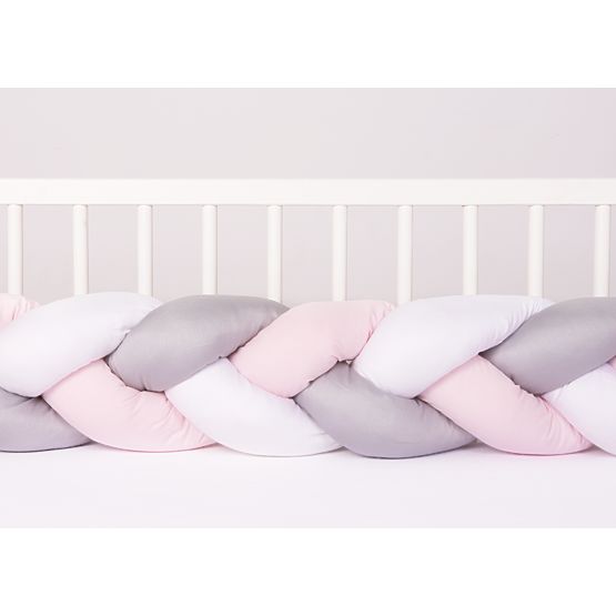 Protettore in maglia per lettino Rosa 200 cm
