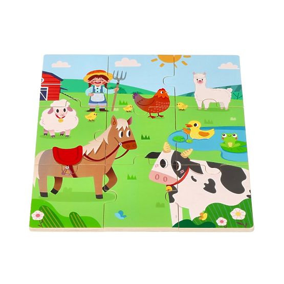 Puzzle 2 in 1 Fattoria - trova l'ombra