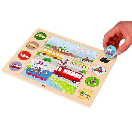 Puzzle 2 in 1 Veicoli - puzzle e gioco trova l'ombra