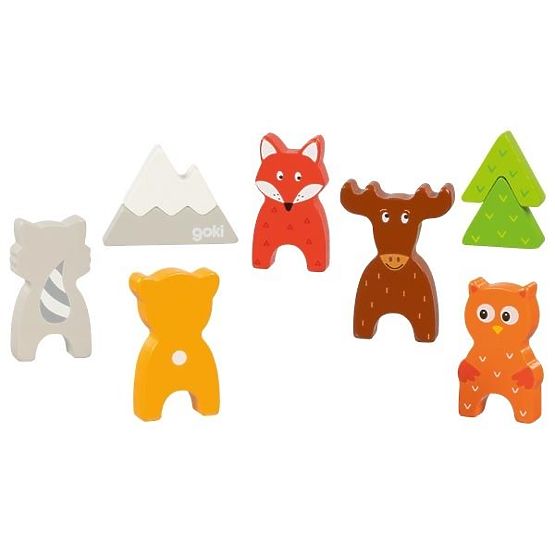 Puzzle 3D animali della foresta