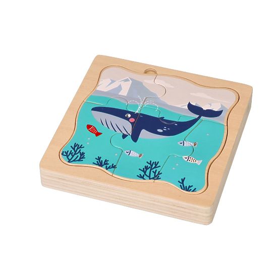 Puzzle a strati Animali Artici