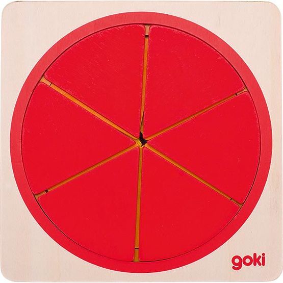Puzzle circolare per l'apprendimento delle frazioni