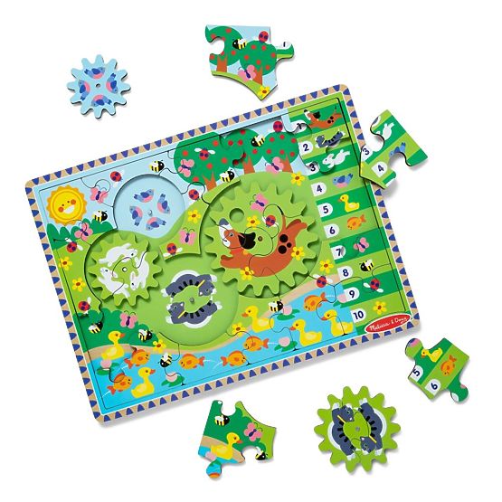 Puzzle con ingranaggi Corsa degli animali