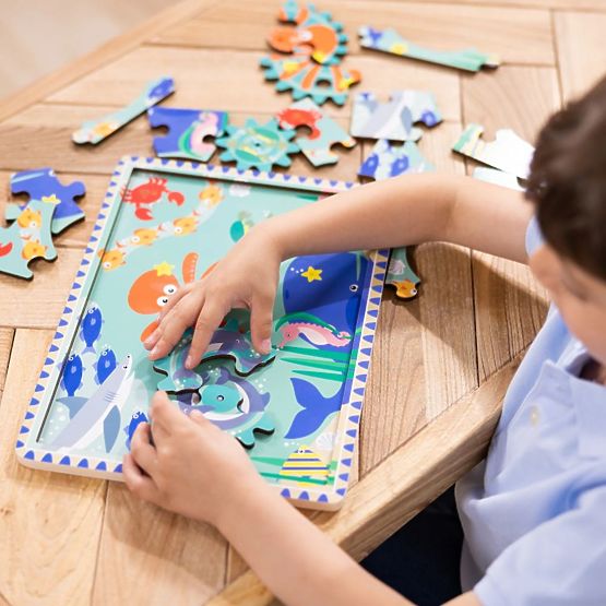 Puzzle con ingranaggi Mondo Sottomarino
