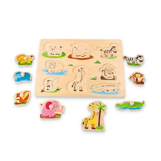 Puzzle con maniglie Amici della giungla