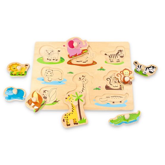Puzzle con maniglie Amici della giungla