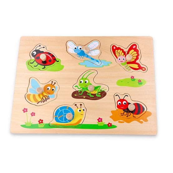 Puzzle con maniglie insetti