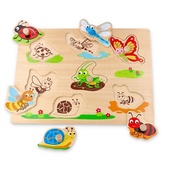 Puzzle con maniglie insetti