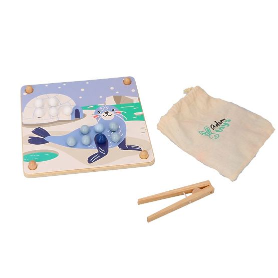 Puzzle con palline Acchiappa e assembla animali artici
