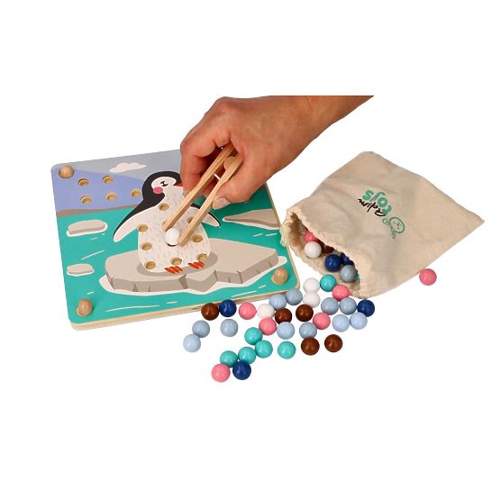 Puzzle con palline Acchiappa e assembla animali artici