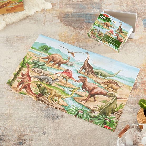 Puzzle da pavimento dinosauri 48 pezzi