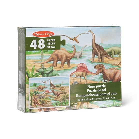 Puzzle da pavimento dinosauri 48 pezzi