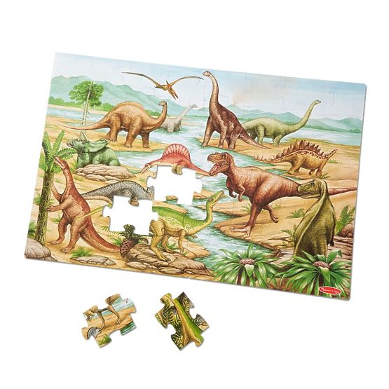 Puzzle da pavimento dinosauri 48 pezzi