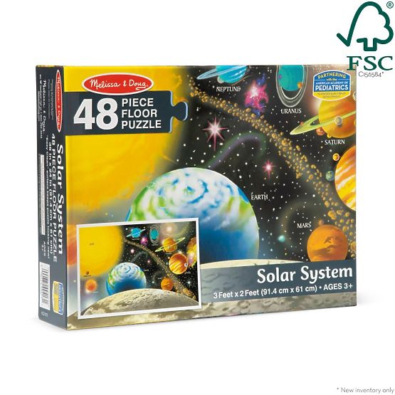 Puzzle da pavimento Sistema Solare 48 pezzi