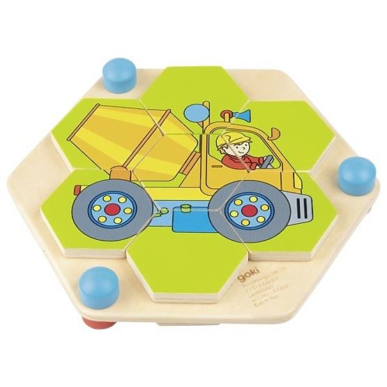 Puzzle esagonale Goki veicoli