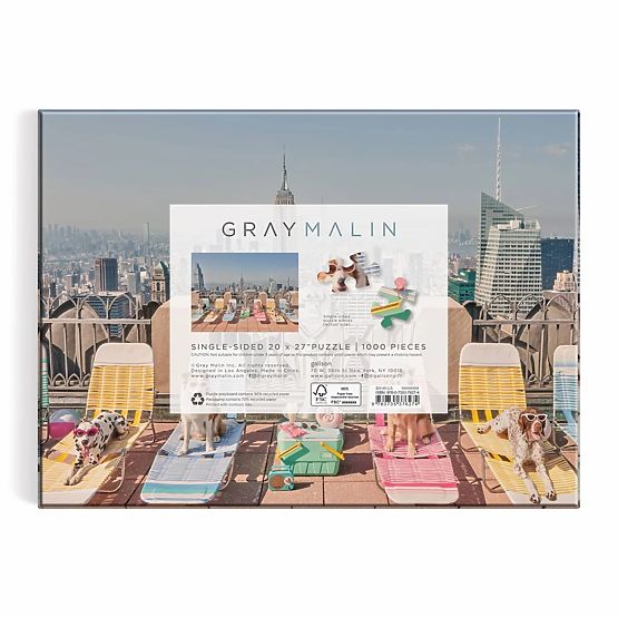 Puzzle Galison Cani a New York Gray Malin 1000 pezzi