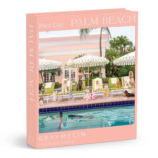 Puzzle Galison Cani a Palm Beach Gray Malin 1000 pezzi
