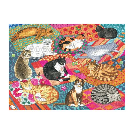 Puzzle Galison Gatti Pigri 1000 Pezzi