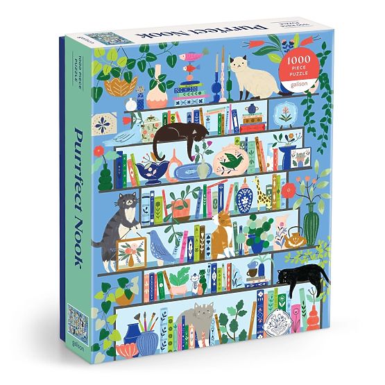 Puzzle Galison Libreria dei Gatti 1000 pezzi