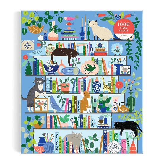 Puzzle Galison Libreria dei Gatti 1000 pezzi