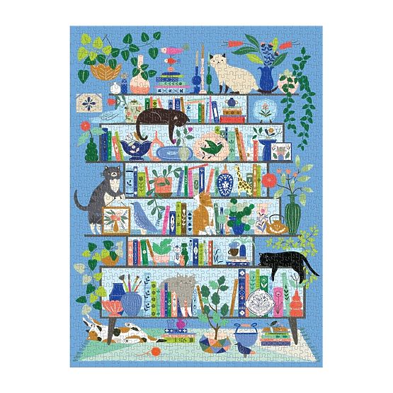 Puzzle Galison Libreria dei Gatti 1000 pezzi