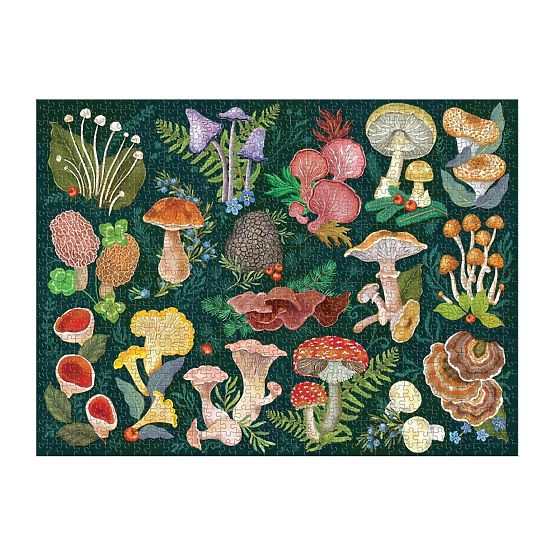 Puzzle Galison Mondo dei Funghi 1000 Pezzi