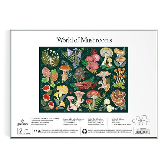 Puzzle Galison Mondo dei Funghi 1000 Pezzi
