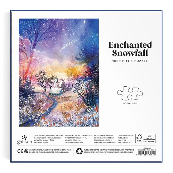Puzzle Galison Paesaggio Innevato Magico 1000 Pezzi