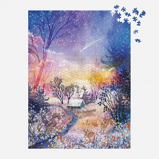 Puzzle Galison Paesaggio Innevato Magico 1000 Pezzi