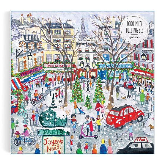 Puzzle in lamina di Michael Storrings Natale a Parigi 1000 pezzi