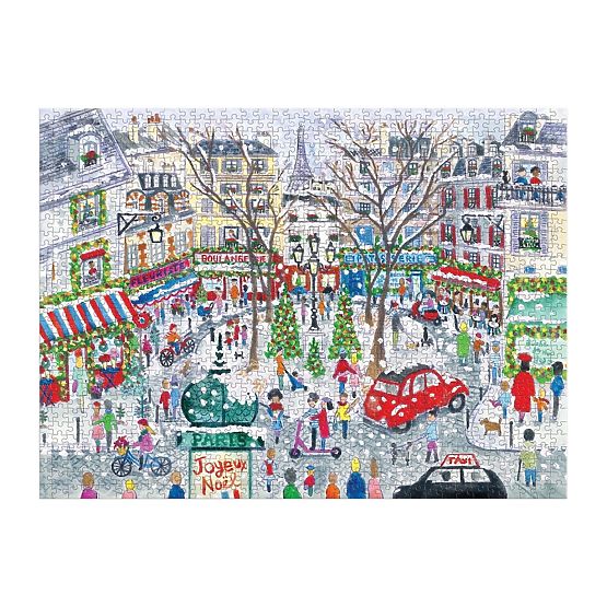 Puzzle in lamina di Michael Storrings Natale a Parigi 1000 pezzi