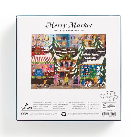 Puzzle in lamina Joy Laforme Mercatini di Natale 1000 pezzi