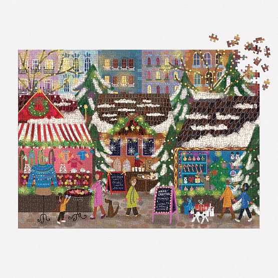 Puzzle in lamina Joy Laforme Mercatini di Natale 1000 pezzi