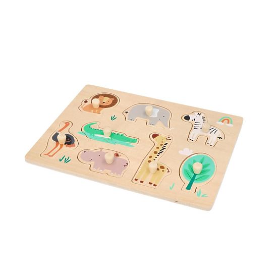 Puzzle in legno con maniglie Safari