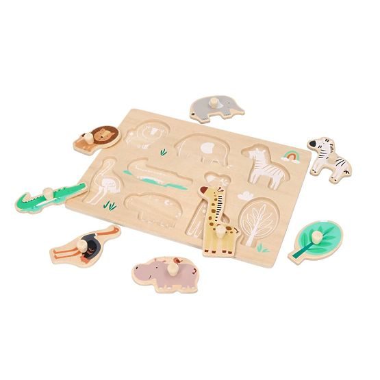 Puzzle in legno con maniglie Safari