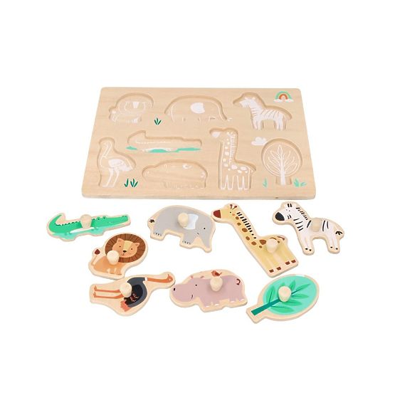 Puzzle in legno con maniglie Safari