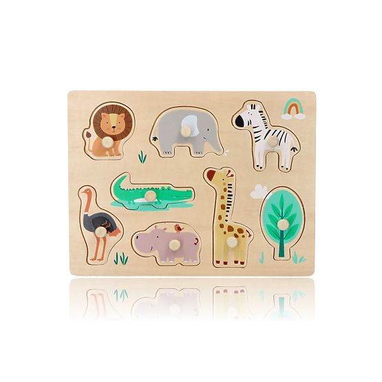 Puzzle in legno con maniglie Safari