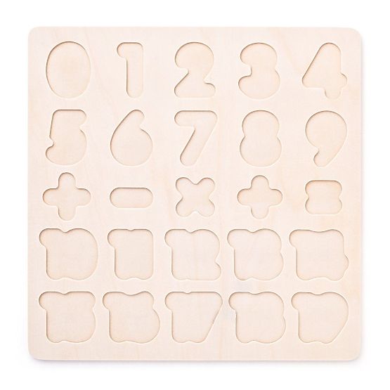 Puzzle in legno con numeri
